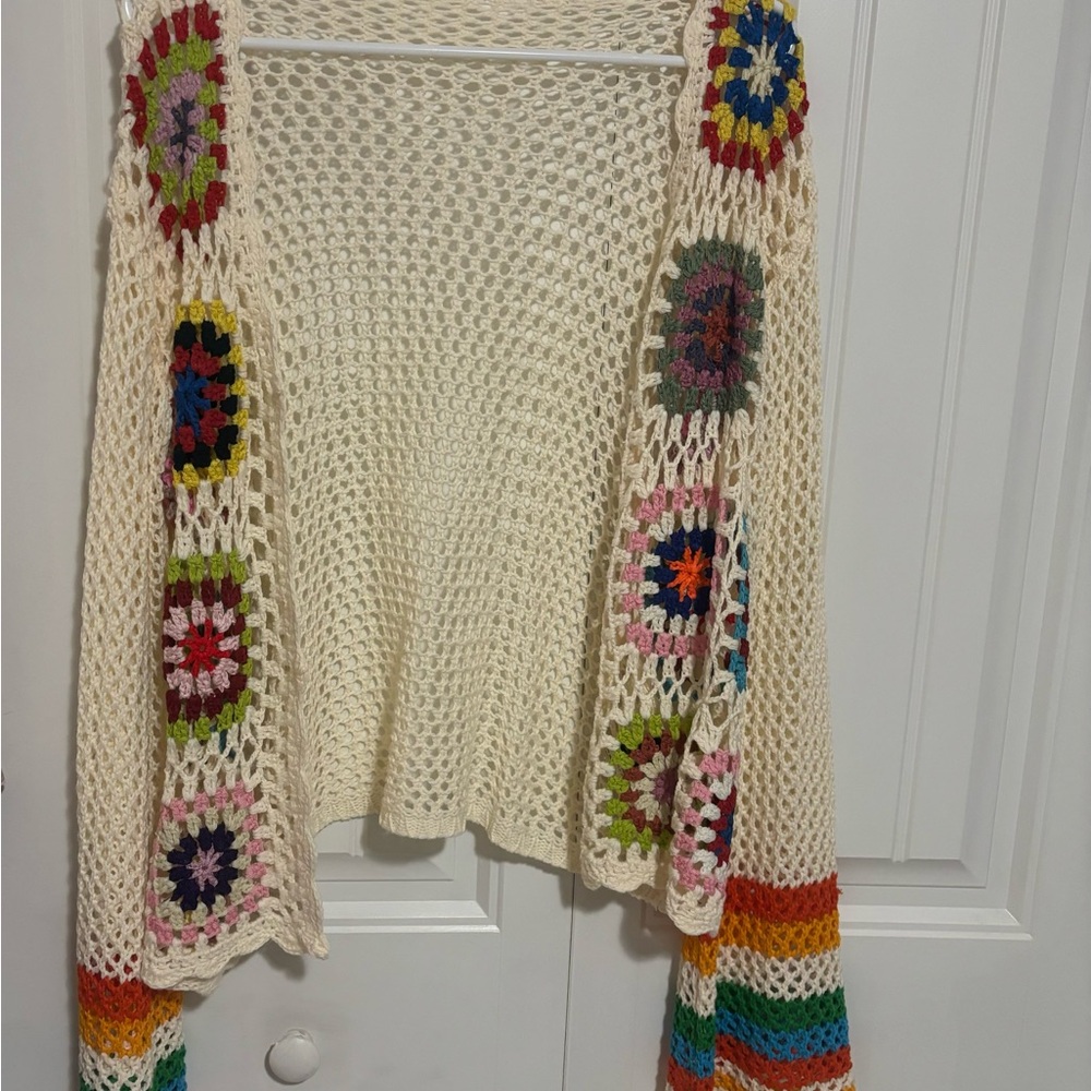 Multi Color Boho style Cardigan